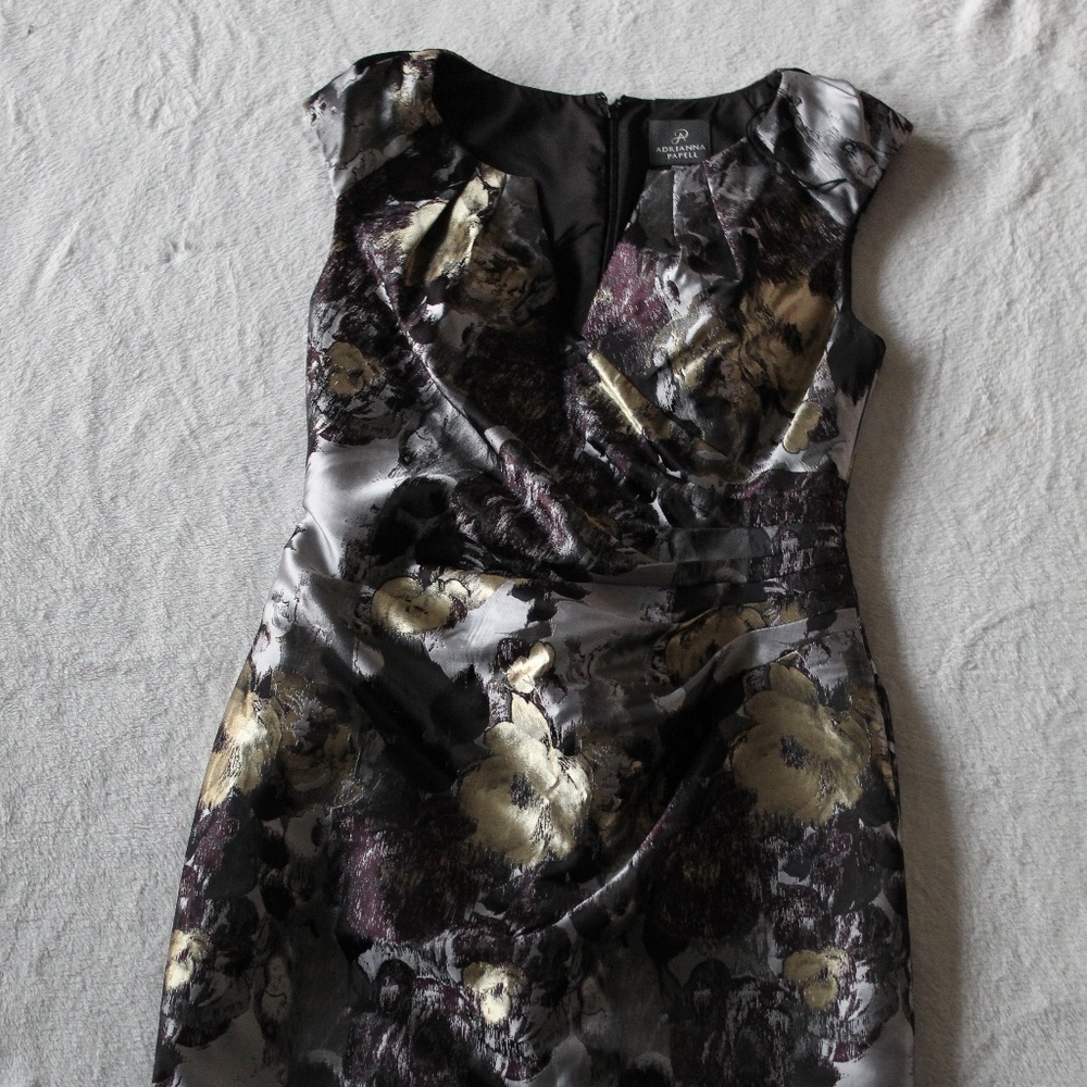 Adrianna Papell Floral Cocktail Dress